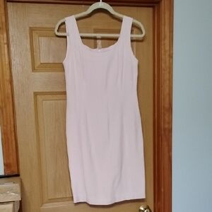 Elegant Pink Silk Blend Sleeveless Dress Pia Rucci